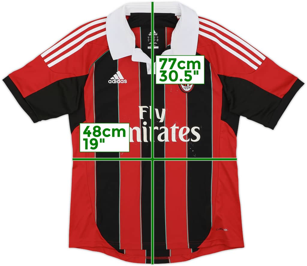 2012-13 AC Milan Home Shirt - 5/10 - (M)