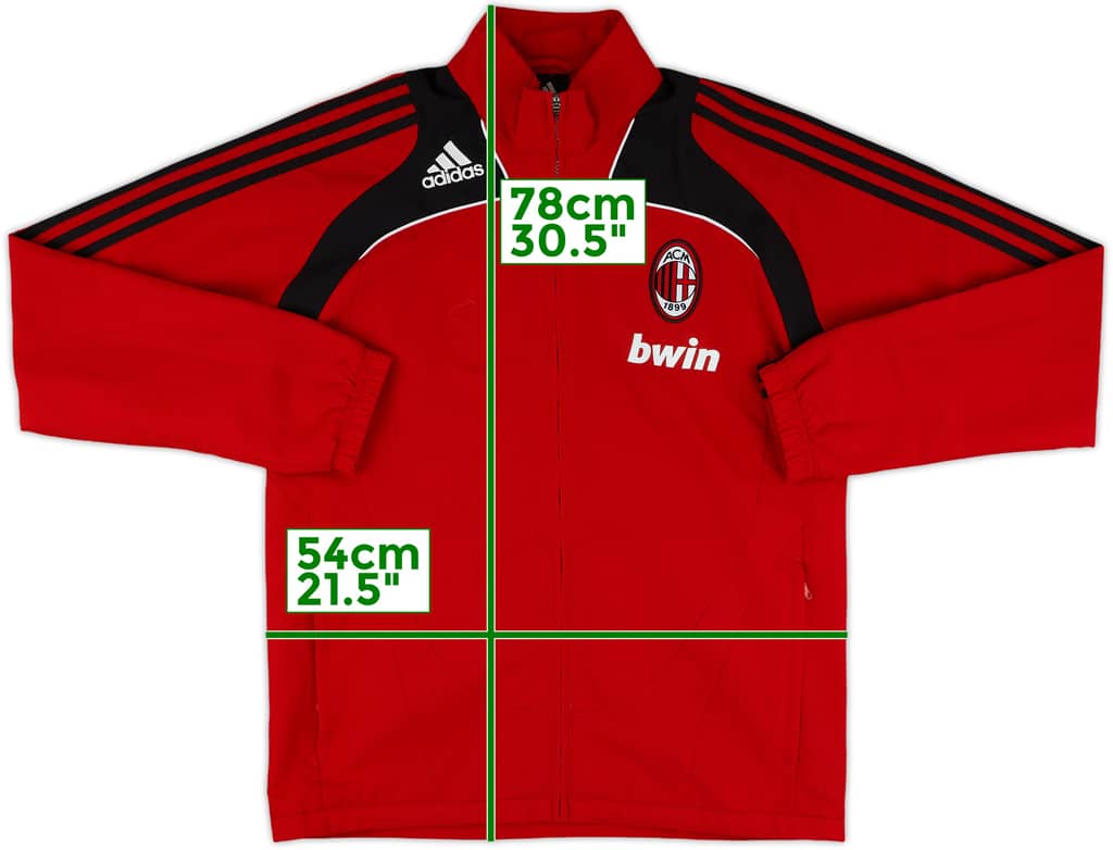 2008-09 AC Milan adidas Track Jacket - 8/10 - (S/M)