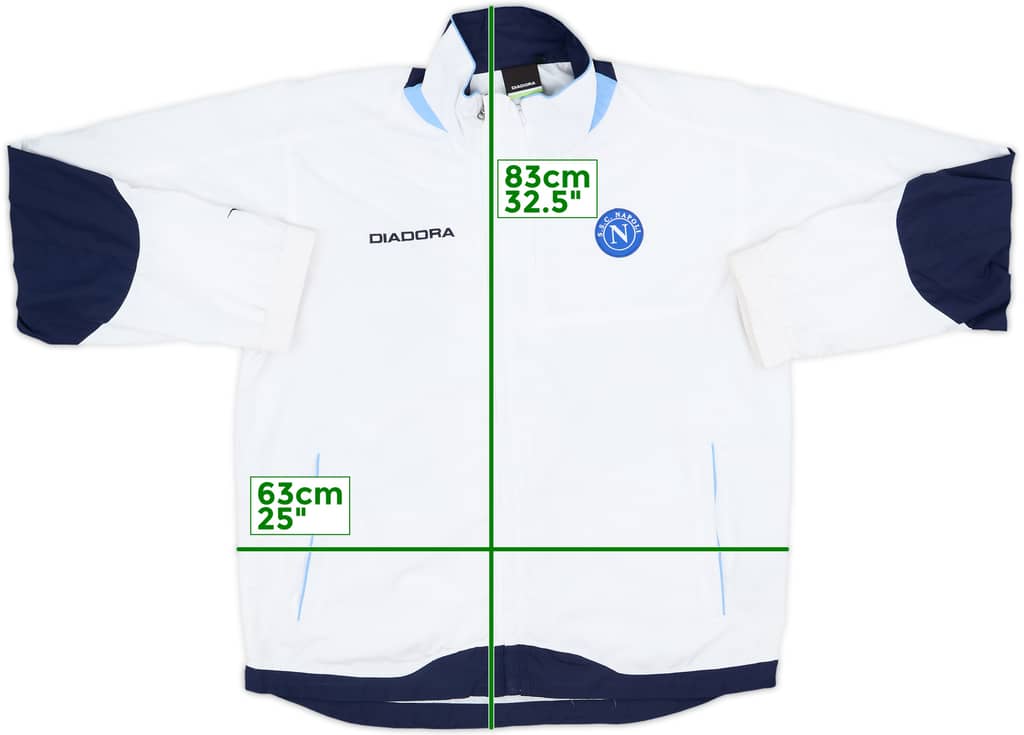 2006-07 Napoli Diadora Track Jacket - 8/10 - (XL)