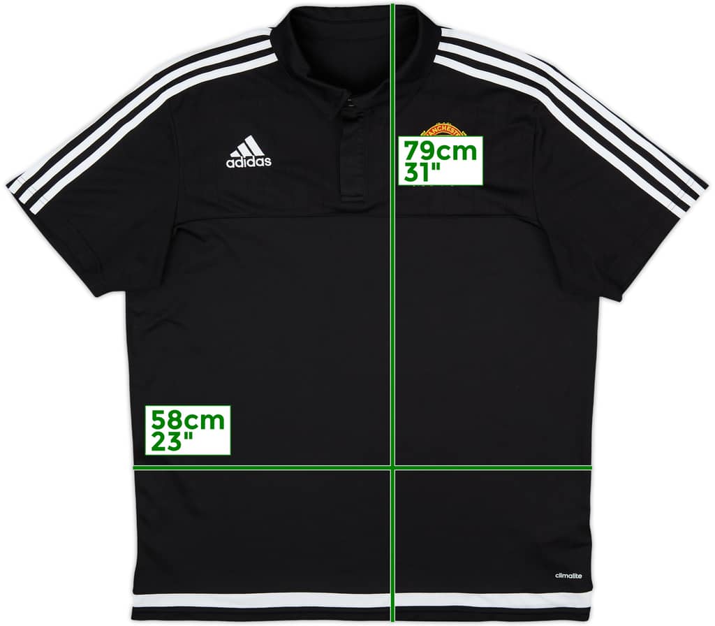 2016-17 Manchester United adidas Polo Shirt - 10/10 - (XL)