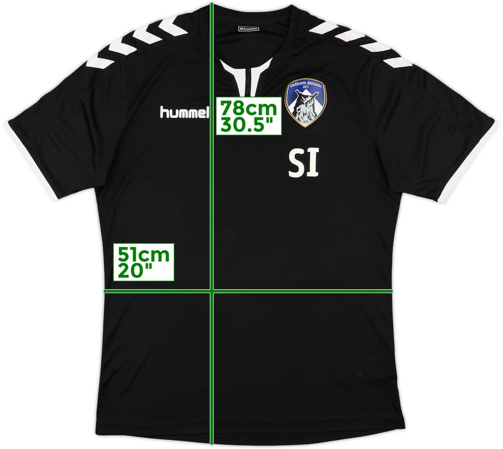 2021-22 Oldham Athletic Staff Issue Hummel Training Shirt SI - 8/10 - (XL)
