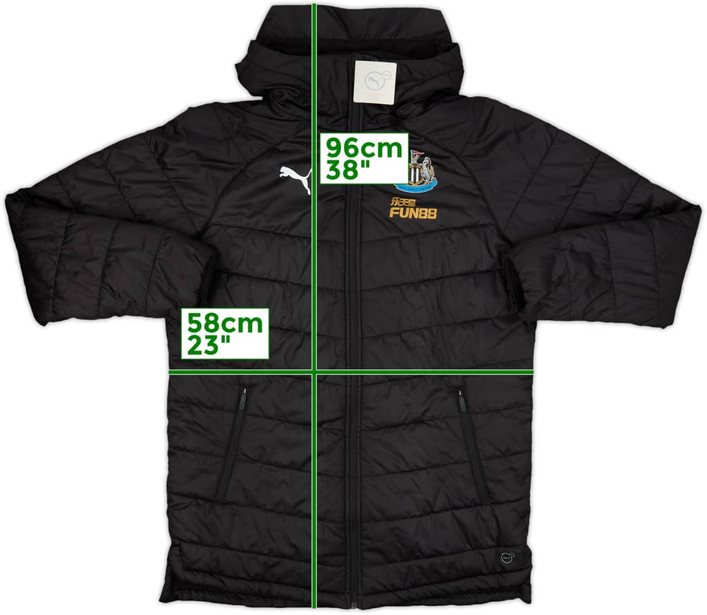 2019-20 Newcastle United Puma Hooded Padded Bench Coat (M)