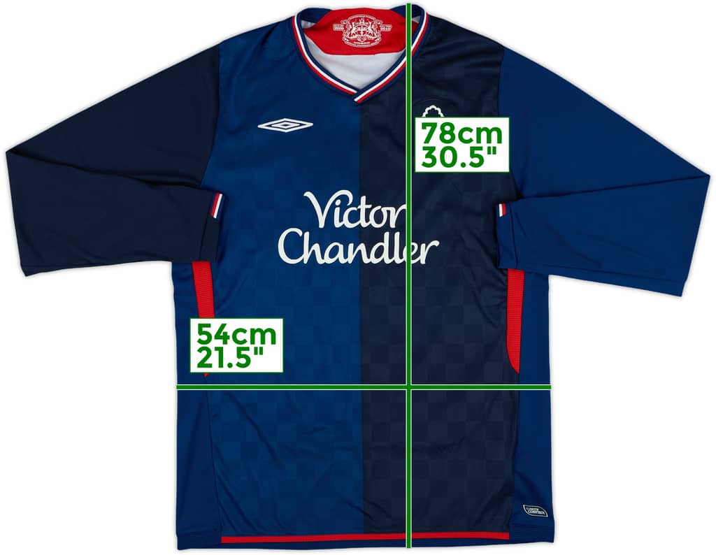 2009-10 Nottingham Forest Away L/S Shirt - 7/10 - (L)