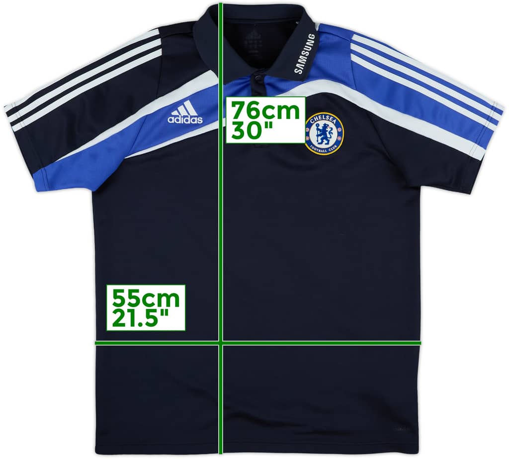 2009-10 Chelsea adidas Polo Shirt - 9/10 - (L)