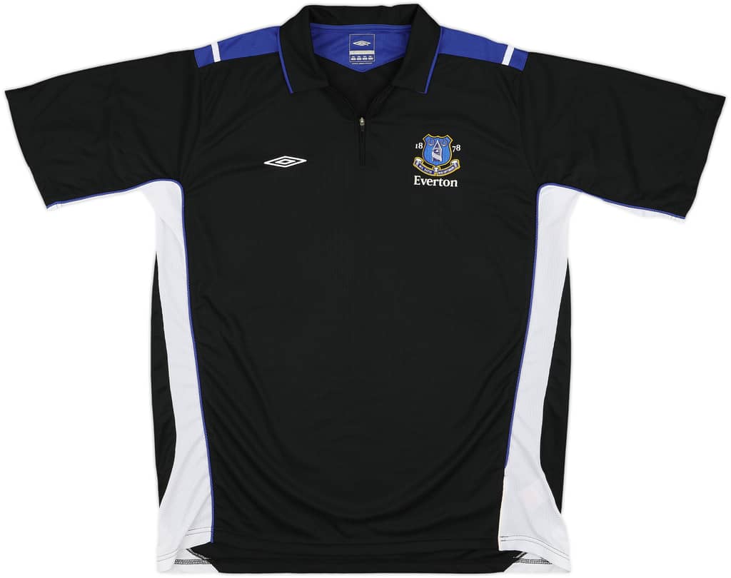 2005-06 Everton Umbro 1/4 Zip Training Polo Shirt - 10/10 - (XXL)