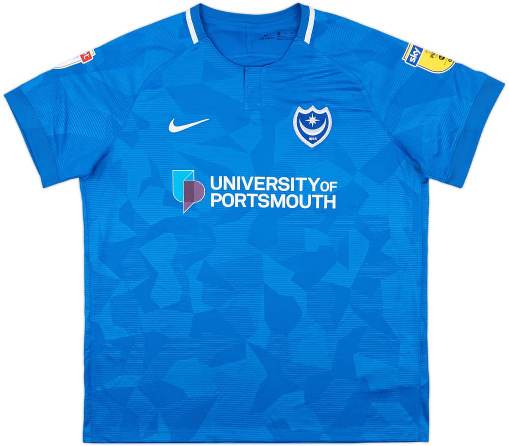 2018-19 Portsmouth Home Shirt - 7/10 - (XXL)