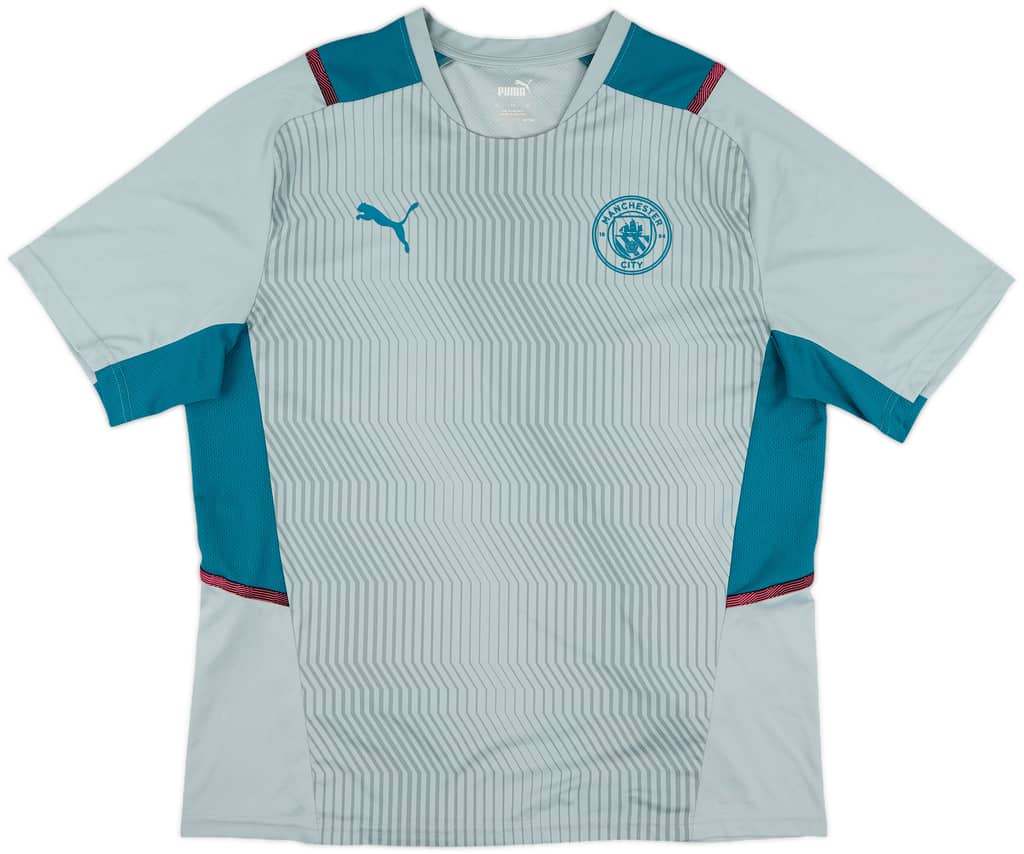 2021-22 Manchester City Puma Training Shirt - 8/10 - (XL)