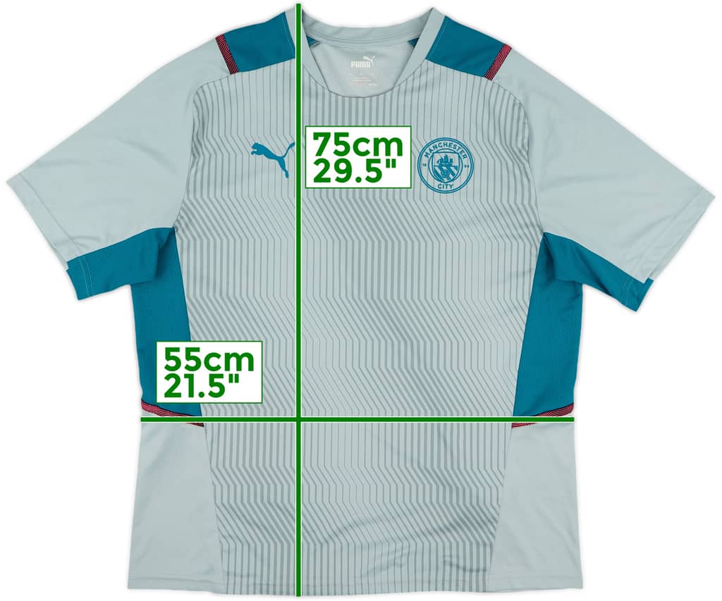 2021-22 Manchester City Puma Training Shirt - 8/10 - (XL)