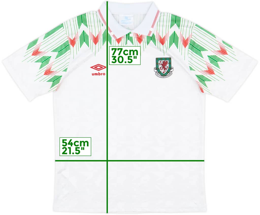 1990-92 Wales Away Shirt - 9/10 - (L)