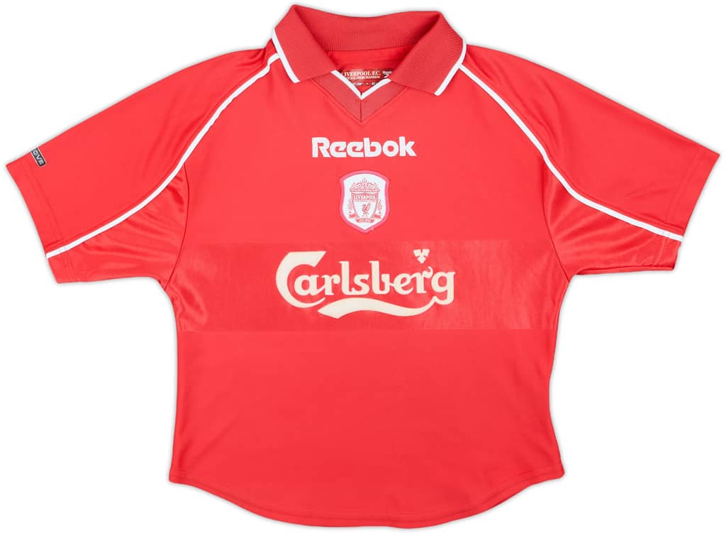 2000-02 Liverpool Home Shirt - 6/10 - (S.Boys)