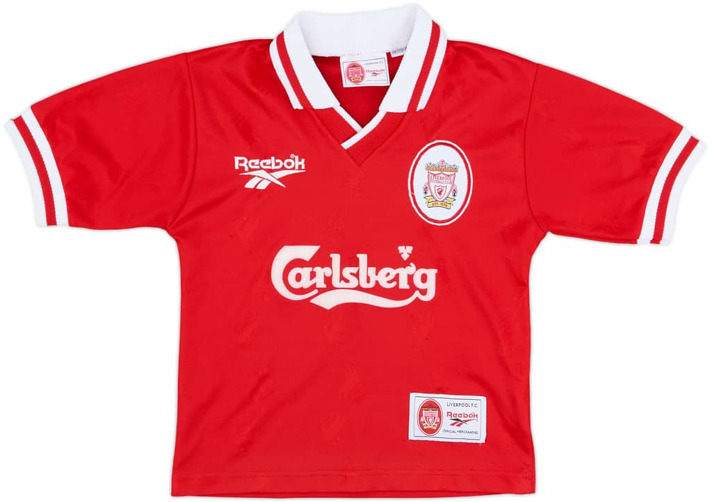 1996-98 Liverpool Home Shirt - 9/10 - (S.Boys)