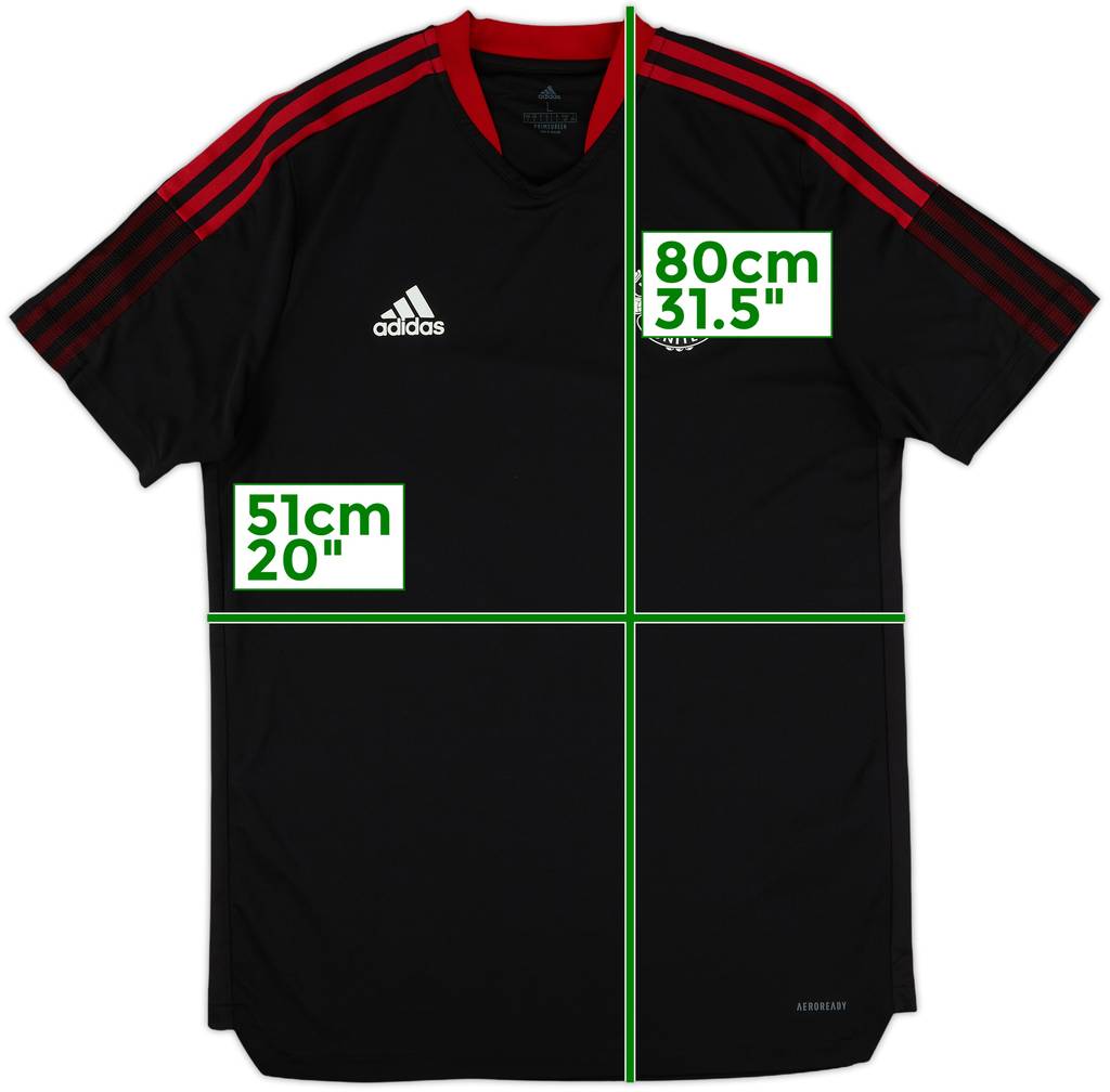 2021-22 Manchester United adidas Training Shirt - 10/10 - (L)