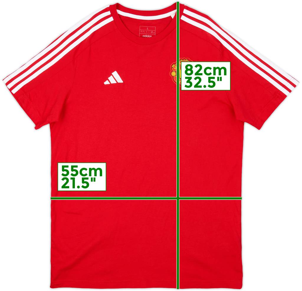 2024-25 Manchester United adidas DNA Cotton Tee - 10/10 - (L)