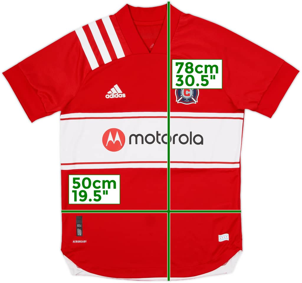 2020 Chicago Fire Authentic Prototype Home Shirt - 10/10 - (M)