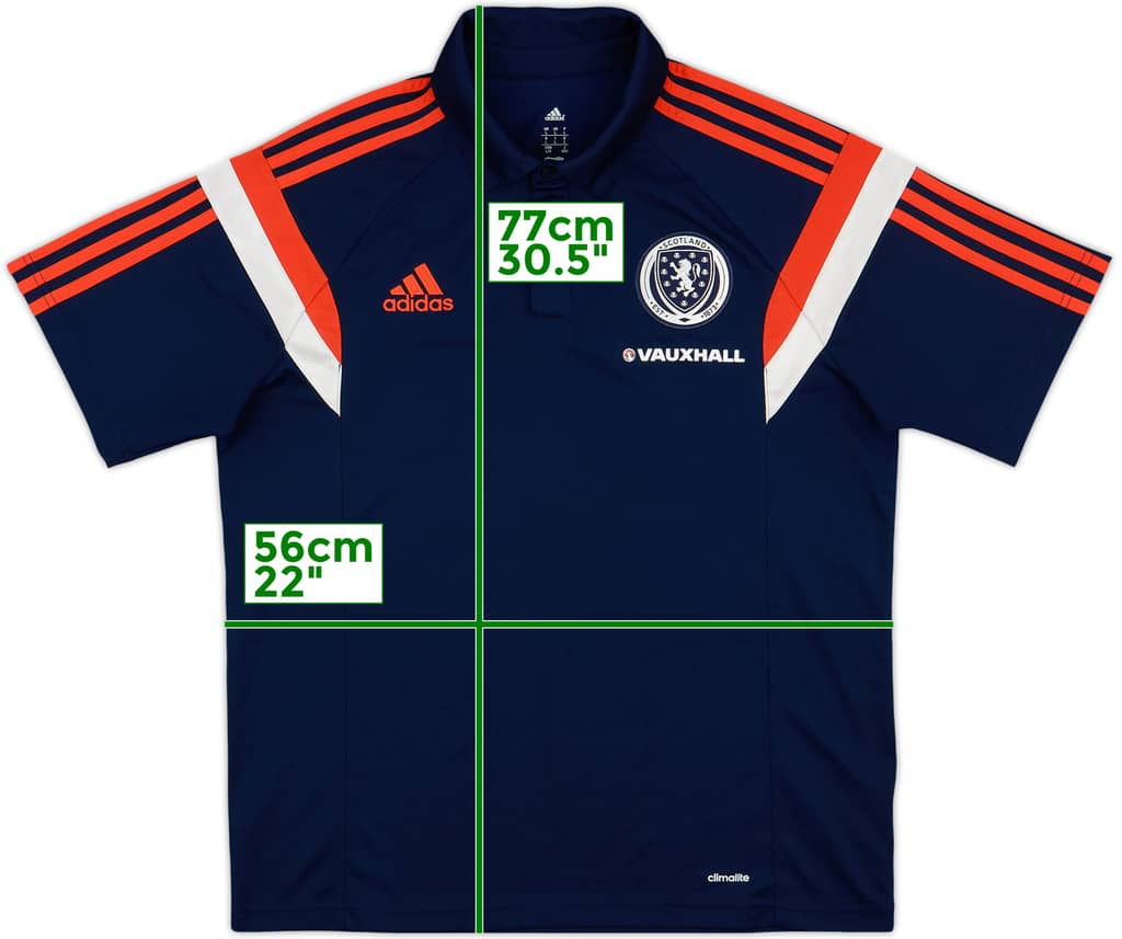 2014-15 Scotland adidas Polo Shirt - 8/10 - (L)