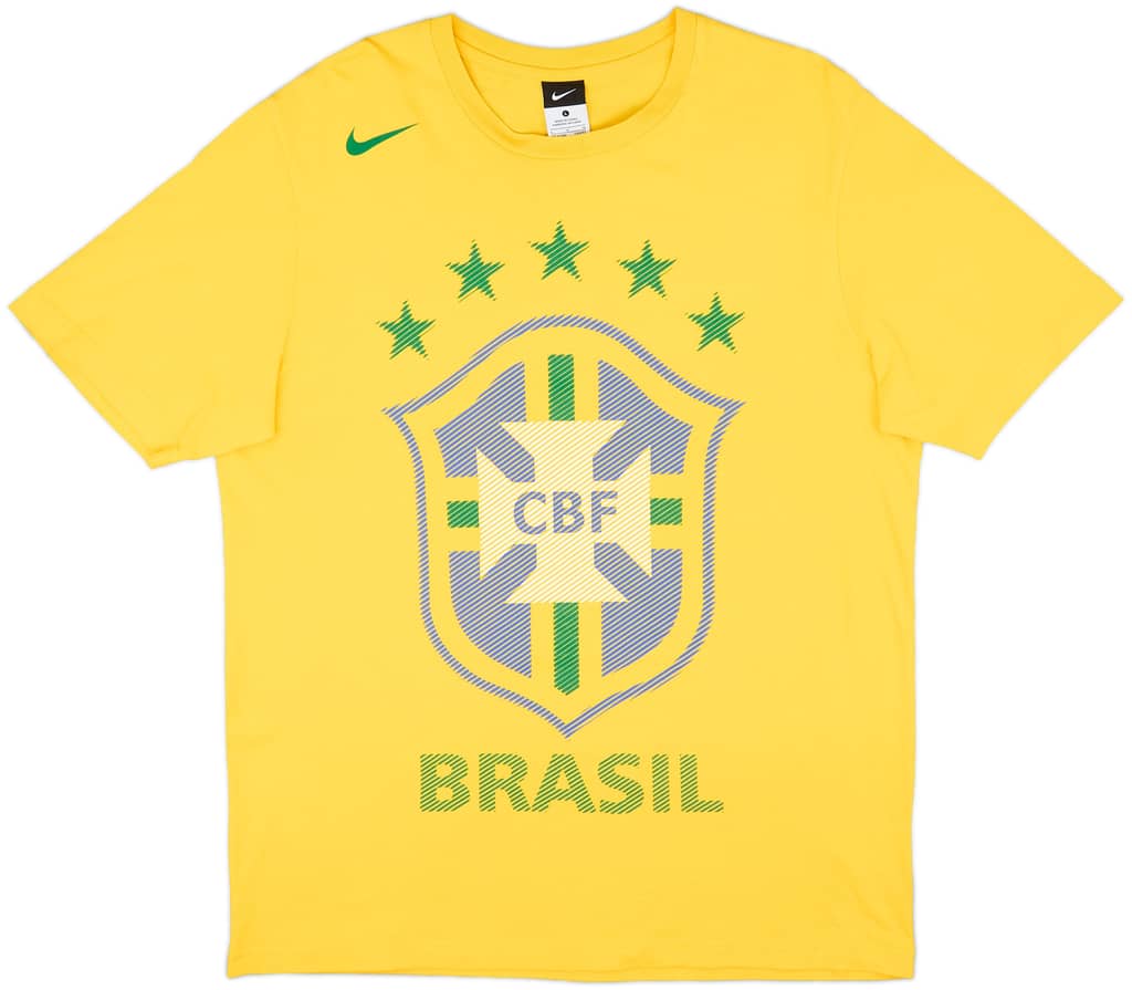 2010-11 Brazil Nike Graphic Tee - 10/10 - (L)