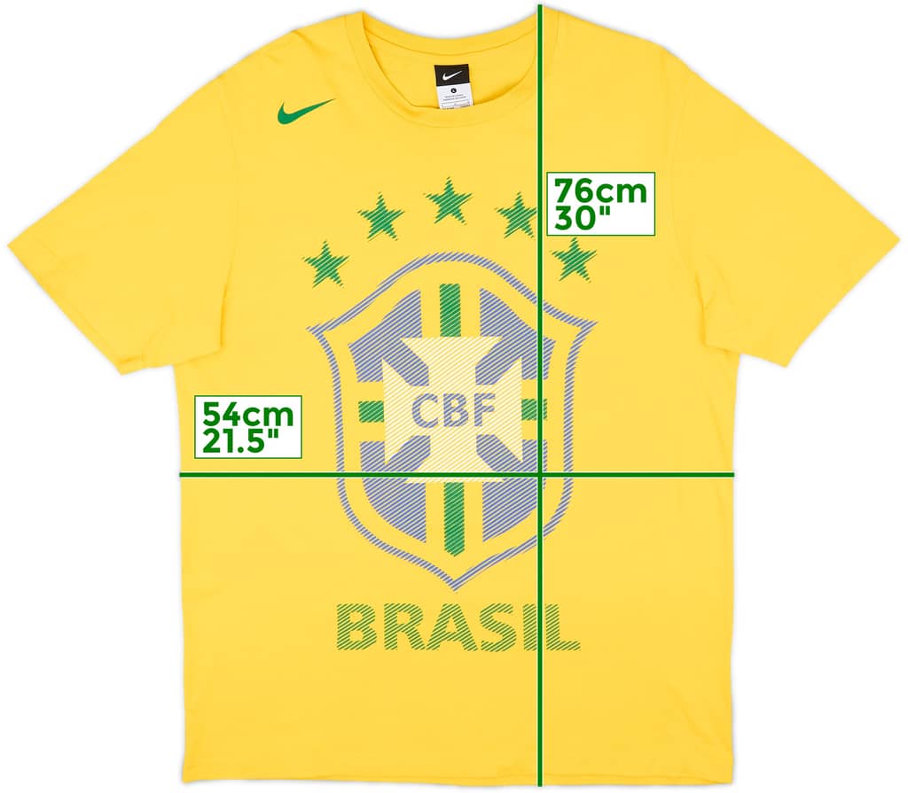 2010-11 Brazil Nike Graphic Tee - 10/10 - (L)