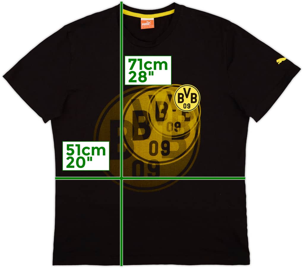 2014-15 Borussia Dortmund Puma Cotton Tee - 9/10 - (L)