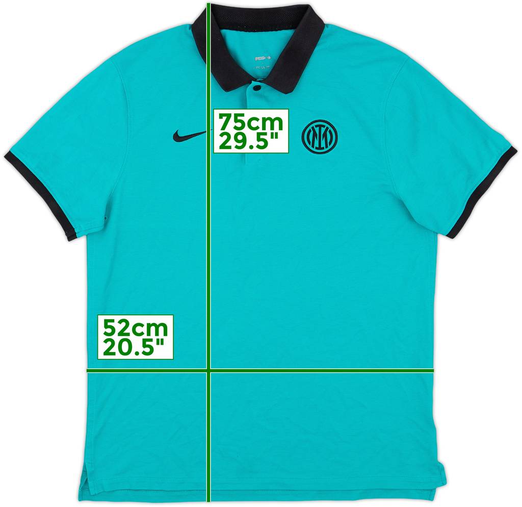 2021-22 Inter Milan Nike Polo Shirt - 8/10 - (L)