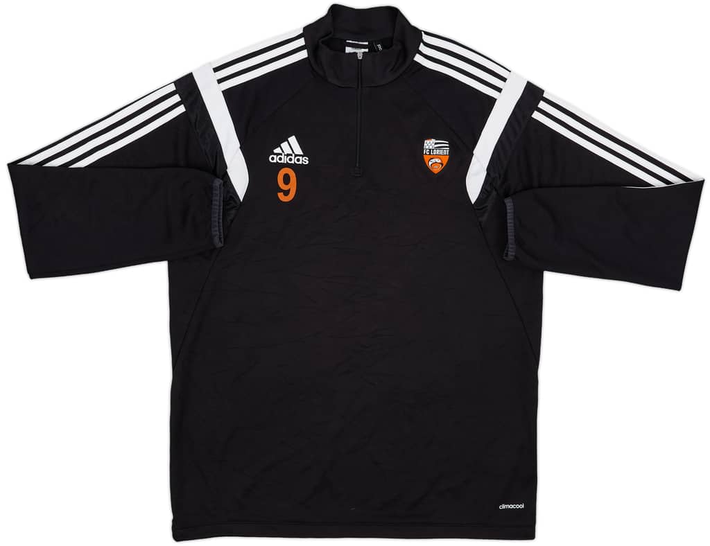 2015-16 Lorient Player Issue adidas 1/4 Zip Training Top #9 - 8/10 - (L)