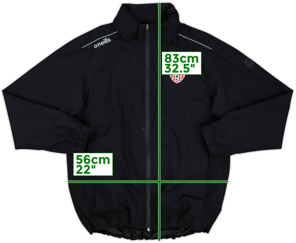 2008-09 Derry City O'Neills Hooded Rain Jacket - 8/10 - (M)
