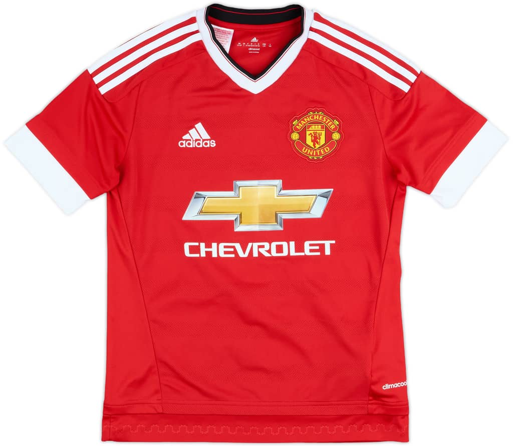 2015-16 Manchester United Home Shirt - 7/10 - (L.Boys)