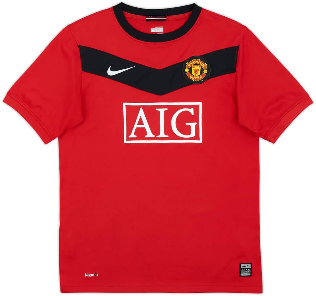 2009-10 Manchester United Home Shirt - 6/10 - (L.Boys)