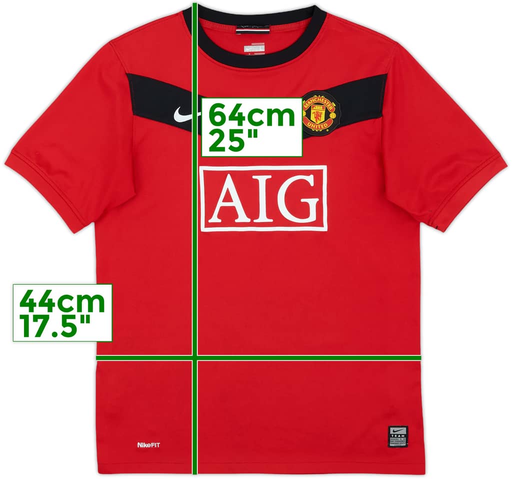 2009-10 Manchester United Home Shirt - 6/10 - (L.Boys)