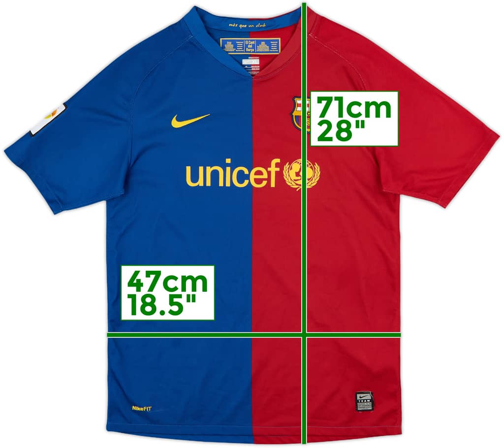 2008-09 Barcelona Home Shirt - 9/10 - (XL.Boys)