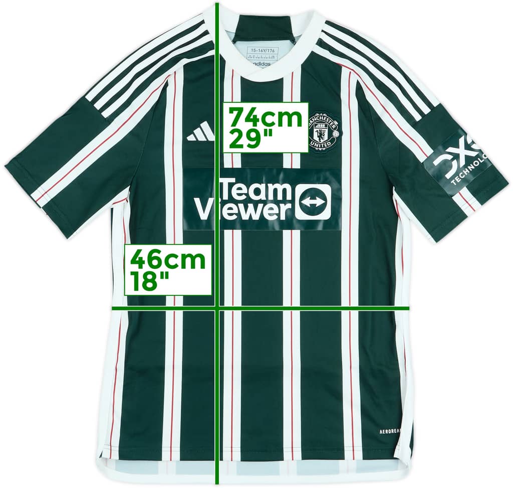 2023-24 Manchester United Away Shirt - 8/10 - (XL.Boys)
