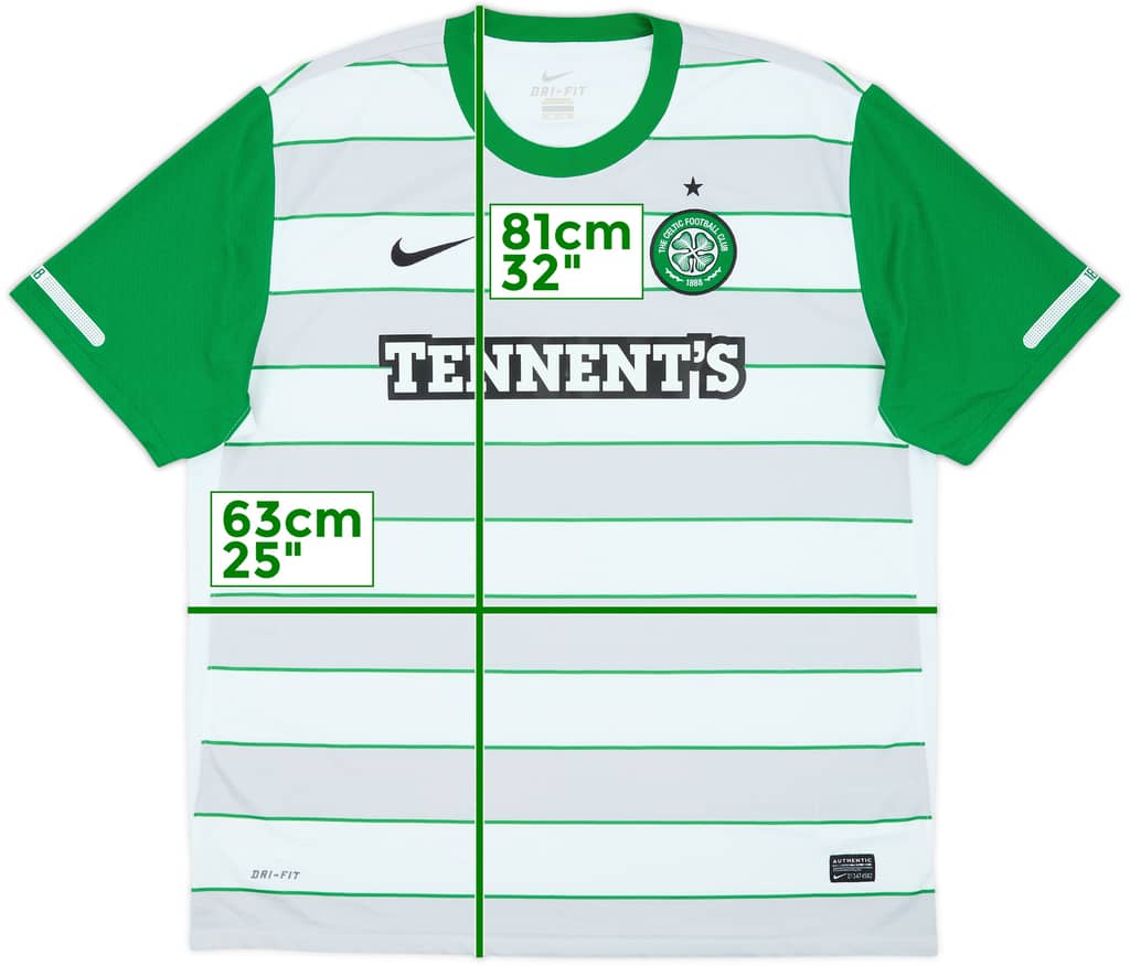 2011-12 Celtic Away Shirt - 9/10 - (XXL)