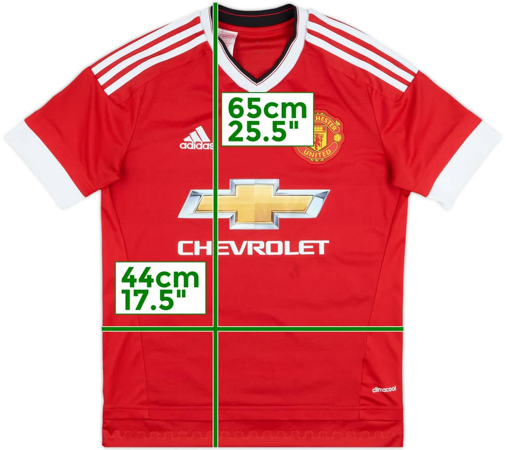 2015-16 Manchester United Home Shirt - 6/10 - (L.Boys)