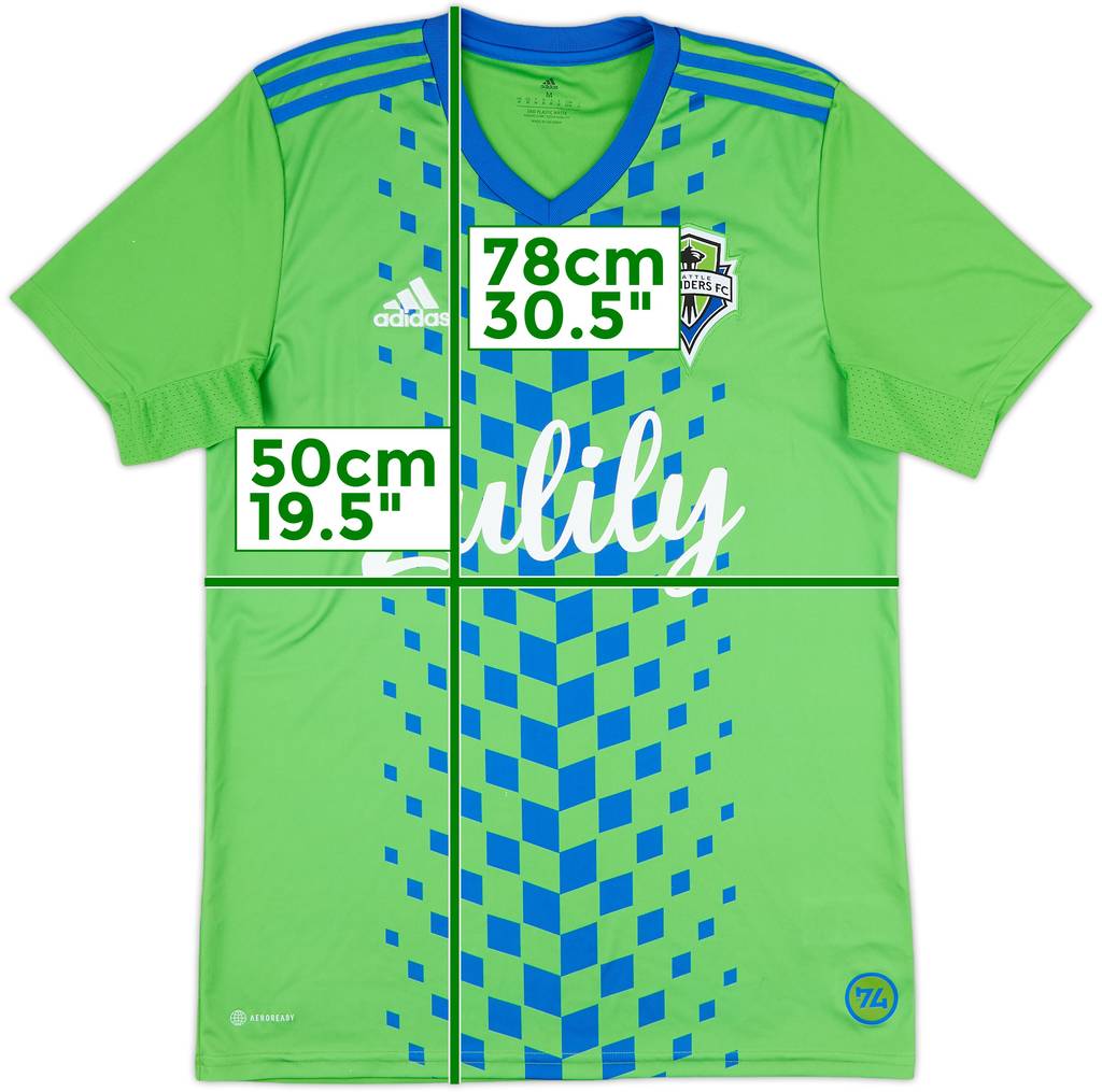 2022-24 Seattle Sounders Home Shirt - 7/10 - (M)