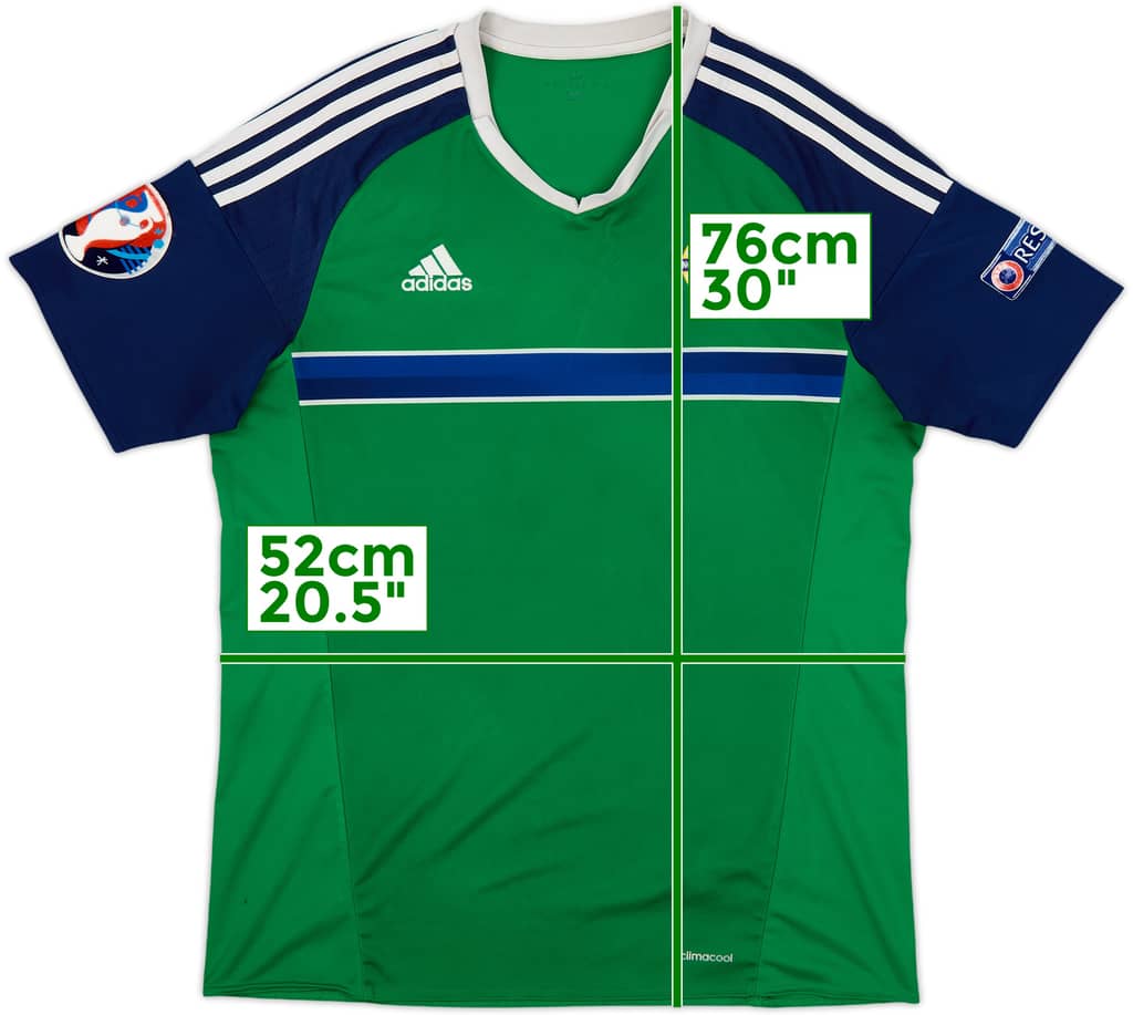 2016-17 Northern Ireland Home Shirt - 5/10 - (L)