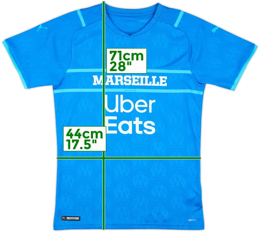 2021-22 Olympique Marseille Third Shirt - 10/10 - (S)