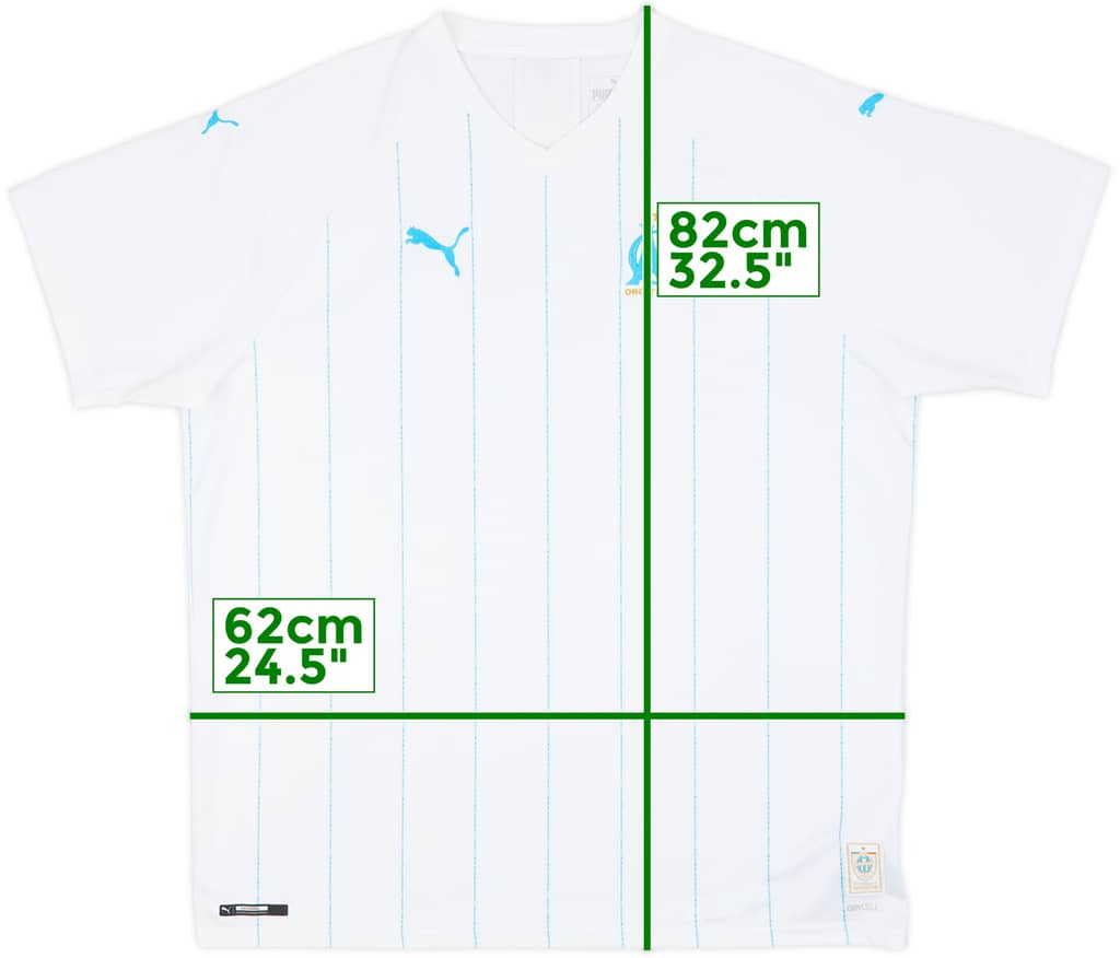 2019-20 Olympique Marseille Home Shirt - 9/10 - (XXL)