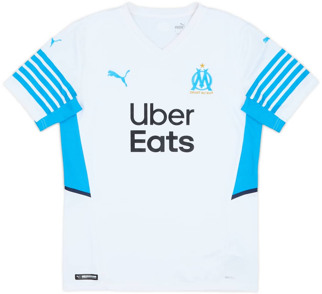 2021-22 Olympique Marseille Home Shirt - 10/10 - (M)