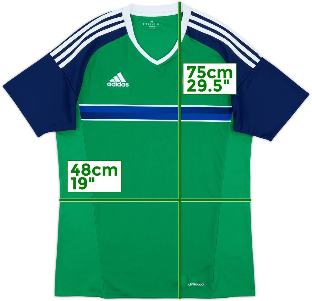 2016-17 Northern Ireland Home Shirt - 8/10 - (M)