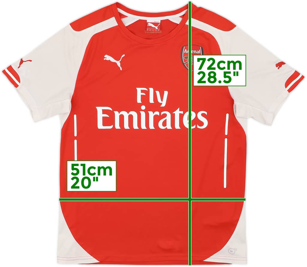 2014-15 Arsenal Home Shirt - 5/10 - (M)