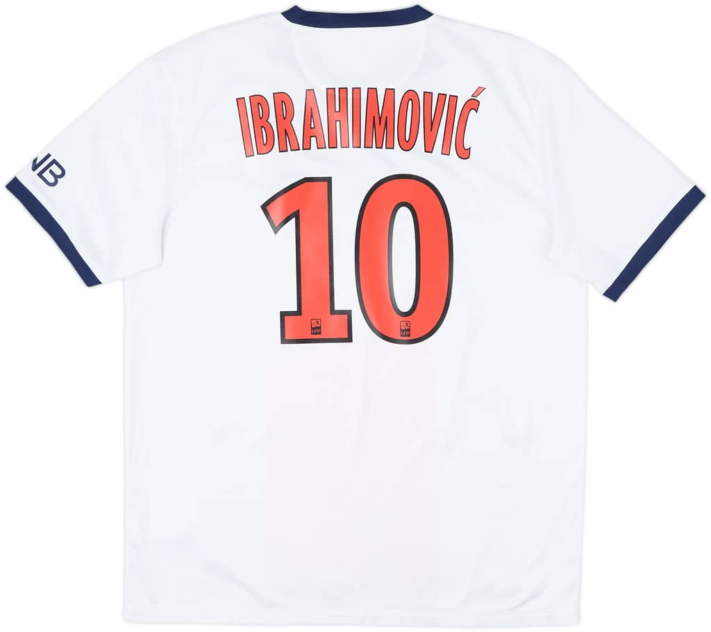 2013-14 Paris Saint-Germain Away Shirt Ibrahimovic #10 - 9/10 - (L)
