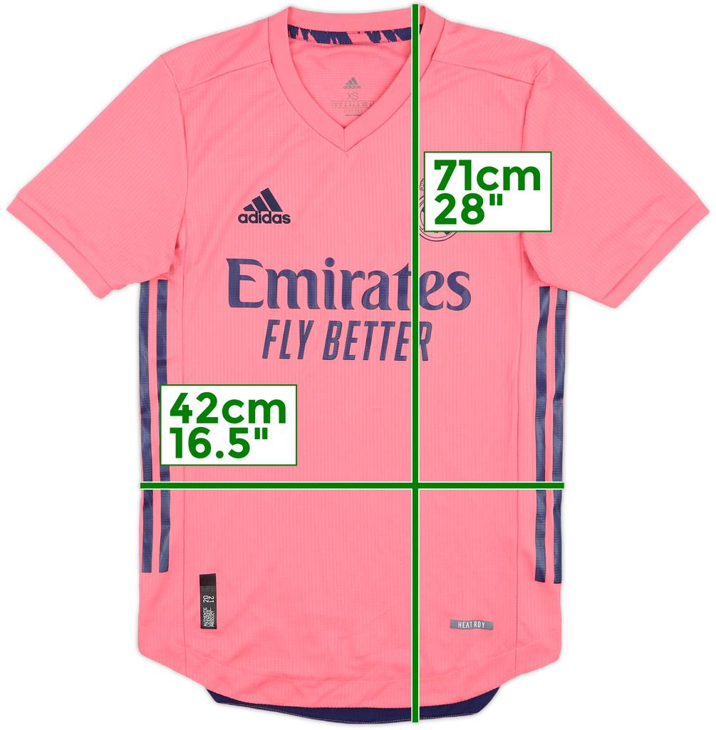 2020-21 Real Madrid Authentic Away Shirt - 8/10 - (XS)