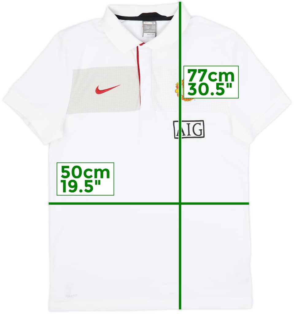 2009-10 Manchester United Nike Polo Shirt - 9/10 - (M)