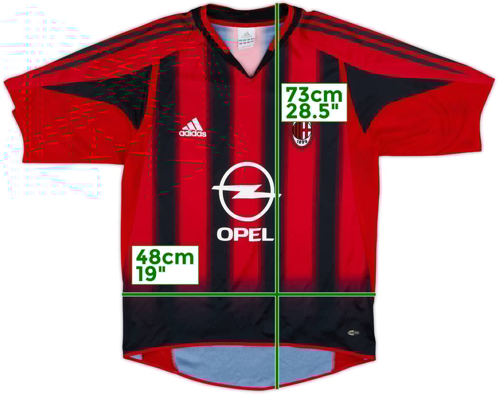 2004-05 AC Milan Home Shirt - 8/10 - (S)