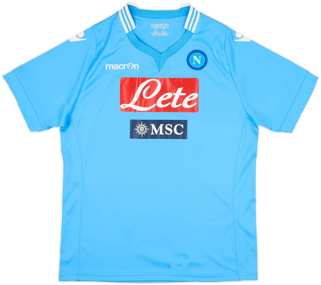 2013-14 Napoli Home Shirt - 9/10 - (XL.Boys)