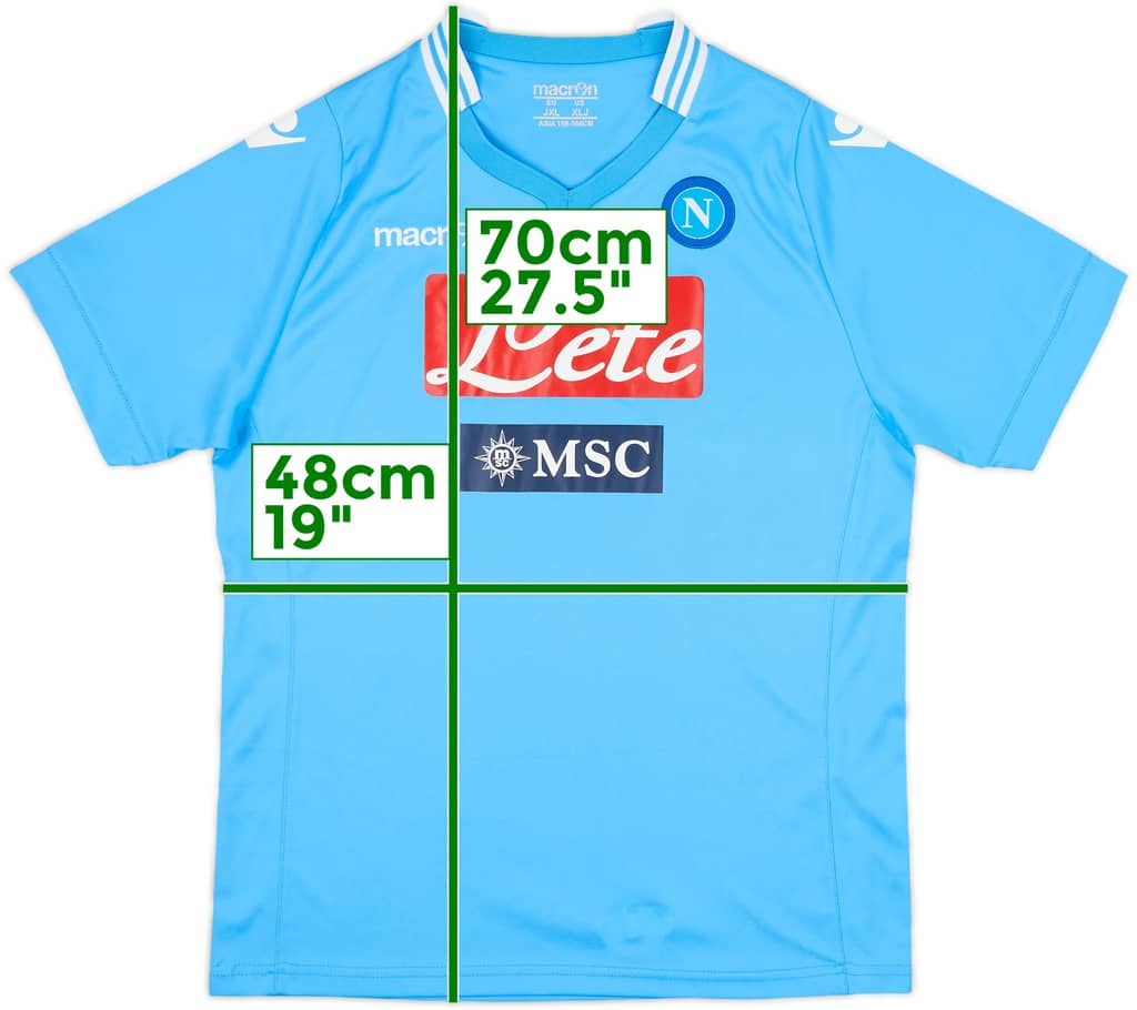 2013-14 Napoli Home Shirt - 9/10 - (XL.Boys)