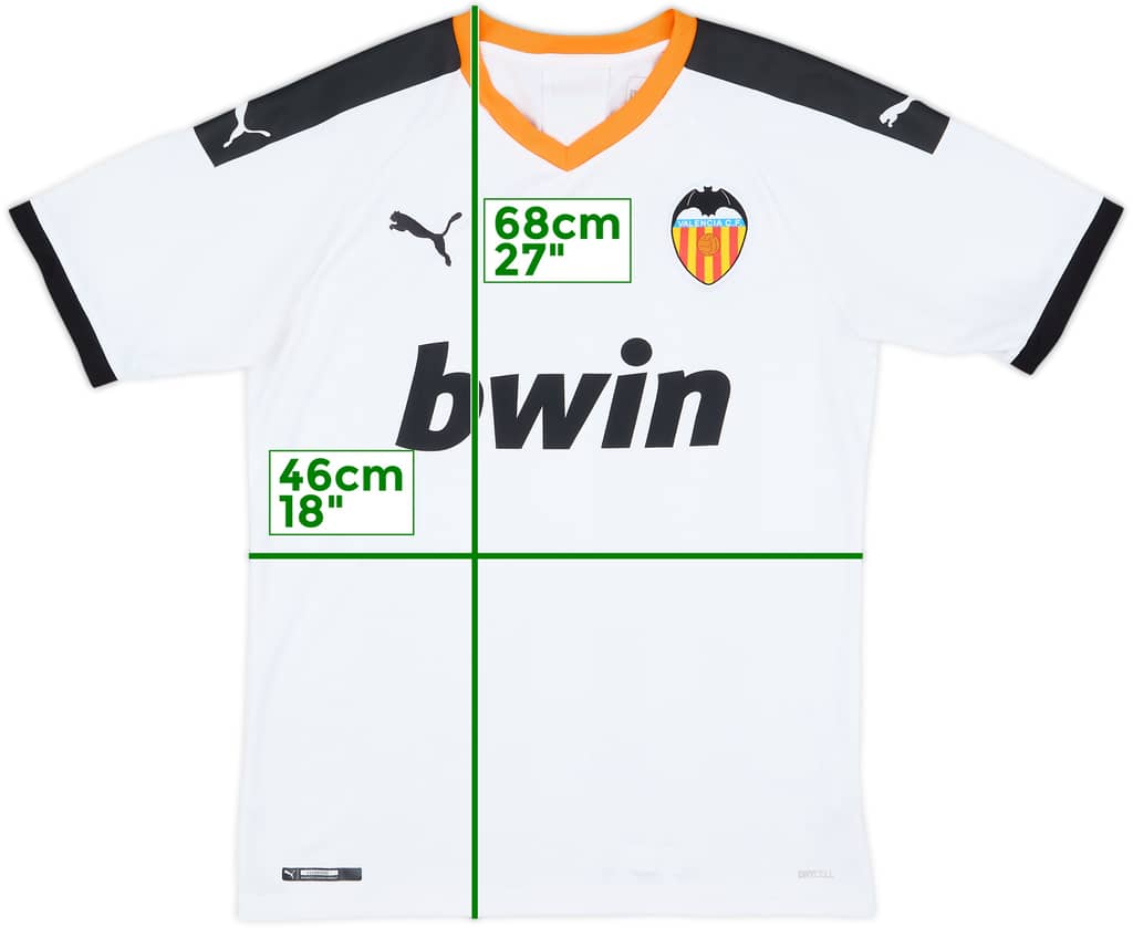 2019-20 Valencia Home Shirt - 8/10 - (S)