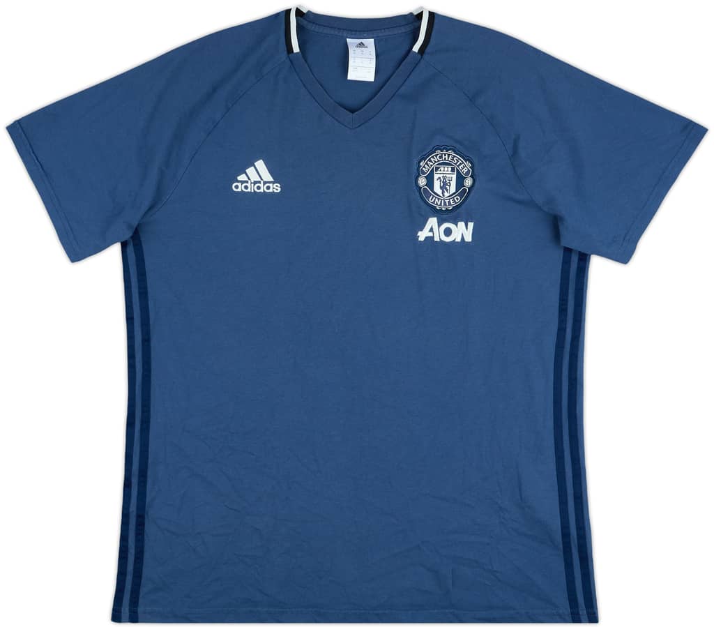 2016-17 Manchester United adidas Cotton Tee - 8/10 - (XL)
