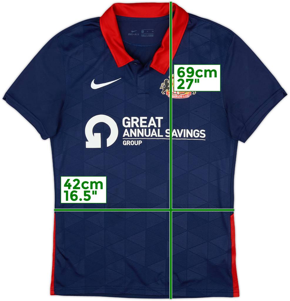 2020-21 Sunderland Away Shirt - 8/10 - (S)