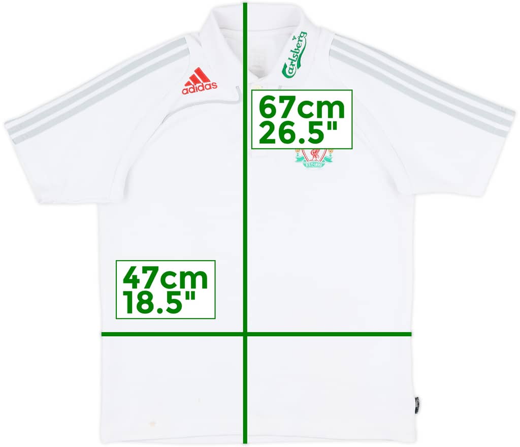2008-09 Liverpool adidas Polo Shirt - 6/10 - (S)
