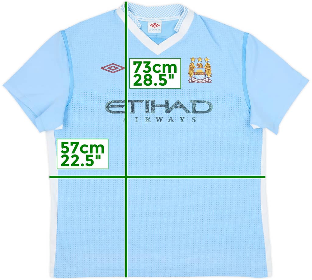 2011-12 Manchester City Home Shirt - 5/10 - (XL)